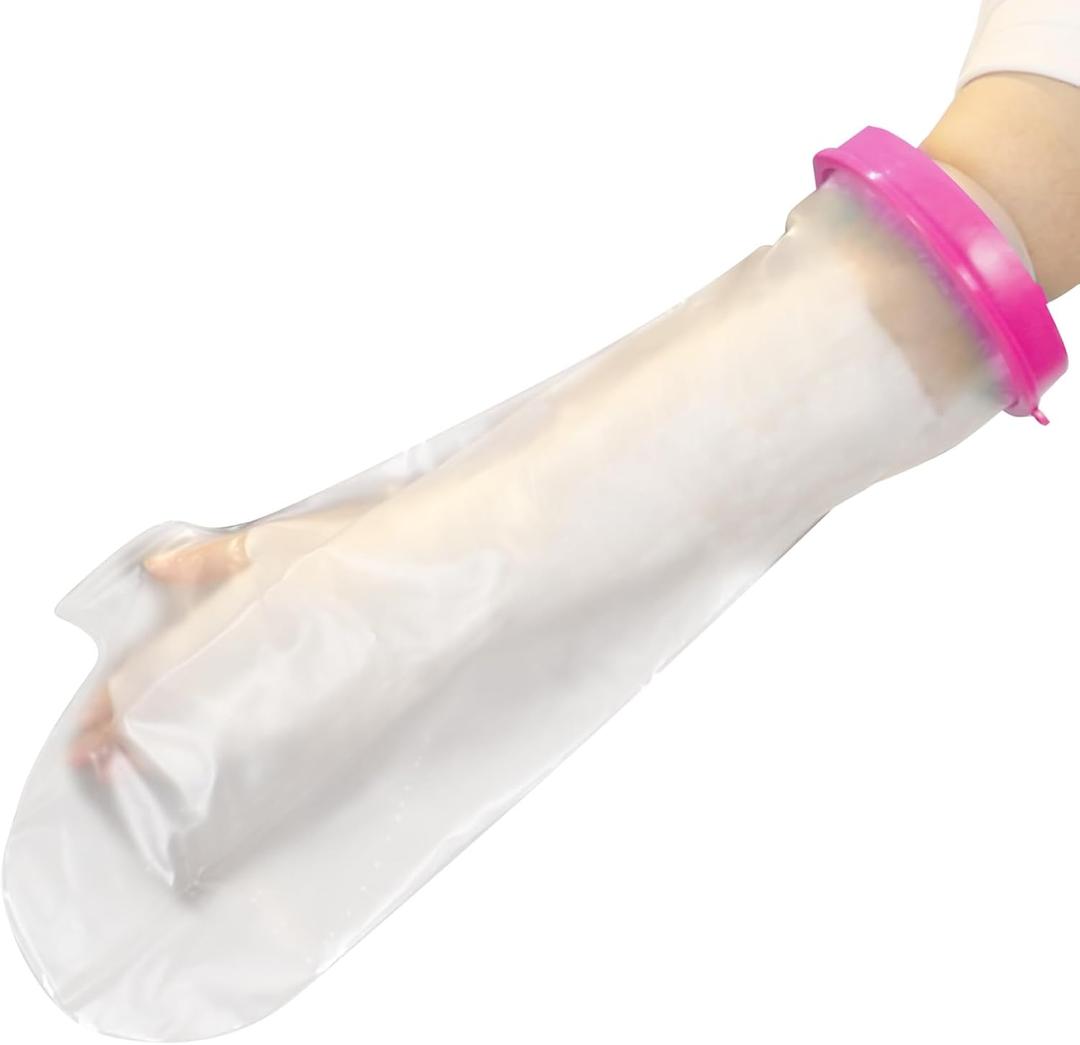 Cast Covers for Shower Arm, Waterproof Cast Cover Arm Adult, Cast Protector for Surgery, Hands, Wrists, Elbow, Finger to Keep Wounds Dry, Waterproof Arm Sleeve for Showering After Surgery, Reusable