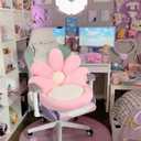 Ditucu Flower Shape Chair Pillow Cute Seat Cushion 19 inch Comfy Lazy Sofa Floor Pillows Dorm Seating for Bedroom Decor Pink