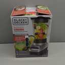 BLACK+DECKER PowerCrush Multi-Function Blender with 6-Cup Glass Jar, 4 Speed Settings, Silver