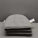 Klear Vu Omega Non-Slip Chair Cushions, Assembled in USA, U-Shaped Skid-Proof Seat Pads for Dining, Kitchen, Office, 15"x16", 4 Pack, Linear Gray
