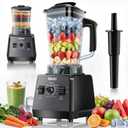 Blender Smoothie & Grinder, 1000/2400W 25K RPM, 68oz, BPA-Free, Kitchen | 2L Capacity Countertop Blenders, 2 Containers, High-Speed Motor, Smoothies, Shakes,Juice, Baby Food, Dishwasher-Safe Parts