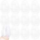 12 Pack 6 Inch Jumbo Clear Easter Eggs Large Fillable Easter Egg Transparent Plastic Empty Easter Eggs for Easter Hunt Gift Fillers Hanging Decorations