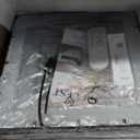 Modern LED Ceiling Light, Dimmable LED Chandelier Black Flush Mount Ceiling Lights, Remote Control Acrylic Ring Ceiling Lamp Fixture for Living Room Dining Room Bedroom, 8H-FANG-BL-04