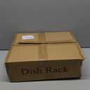 SNTD Dish Drying Rack, Expandable Dish Rack for Kitchen Counter, Stainless Steel Dish Drainer with Drainboard Set and Utensil Holder (Black)