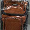 Travel Select Amsterdam 21-Inch Softside Expandable Carry-On Luggage, Lightweight 2-Wheel Upright, Expandable, TSA Lock, Orange