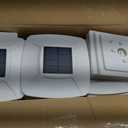 Davinci Lighting Renaissance Solar Outdoor Post Cap Lights - Includes Bases for 4x4 5x5 6x6 Posts - Bright LED Light - Pearl White (12 Pack)
