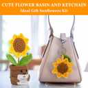 Teacher Appreciation Gifts, Crochet Sunflower Thank You Gifts for Teacher Mentor Nurse Coworker Boss Mom Gift from Student for Teachers Appreciation Week Graduation Retirement Office Home Decor