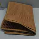 Pieviev Cat Litter Mat Double Layer Waterproof Urine Proof Trapping Mat 1 Pack (30''X24'', Brown)