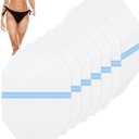 Timgle 50 Pcs Thigh Lift Tape Invisible Waterproof 8 x 6 in Sagging Loose Skin Lifting Cellulite Adhesive Transparent Body Octagon Tape for Women Leg Inner Thighs