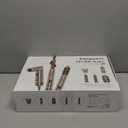 Easywave 5 in 1 Multi Hair Styler Dryer Brush: 110,000 RPM High-Speed, Flexible Air Styling & Drying System, Professional Negative Ionic Hot Air Brush Set for Fast Drying, Curling Volumizing (Gray)