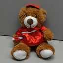Foilswirl Graduation Bear 2026 with Gown Cap Tassel 14 Red Graduation Stuffed Animal Plush Bear Toy for Class of 2026 Prek Preschool Kindergarten High School College Graduate Gift