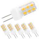 120V G4 Led Bulb Dimmable 30-35W Halogen Bulb Equivalent, Warm White 3000K 3W G4 Bi-pin Base Led Bulb, 5-Pack