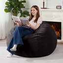 Homguava 4FT Bean Bag Chair for Adults,Teardrop Beanbag Chair with Handle