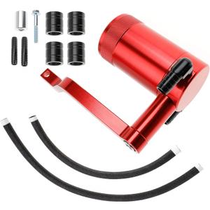 Billet Catch Can for HEMI Technology Z-Bracket Scat Pack for Dodge Challenger Charger for Chrysler 300 for Jeep Grand Cherokee 6.4 11 12 13 14 15 16 17 18 19 20 21 (Red)