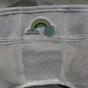 3-Compartment Corner Bath Toy Storage Organizer for Tub - Wide-Opening Mesh Kids Bath Toy Holder with Easy Sorting & Storage, Quick-Drying Machine-Washable Bathroom Organizer for Tidy Bathtub