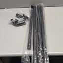 Tension Curtain Rod 51-165In(4.25-13.75Ft), Extra Long Outdoor Curtain Rod No Drilling for Window or Bathroom Patio, Adjustable Spring Shower Rod, Easy to Install Never Rust, Rod Diameter 1.26In-Black