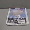 TARPAL 5x5 Feet Small Tarp Waterproof(2 Pack) White tarps Multipurpose Protective Cover All Purpose Poly Tarps Cover for Firewood Outdoor Furniture Etc