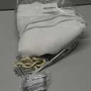 AIDUOMAER White Lightweight Sheer Curtains 90 Inches Long 2 Panels, 54 Inches Width, Semi-Transparent Hook Curtains, Soft Airy Drapes, Suitable for Bedroom and Living Room