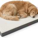 Bedsure XL Dog Beds Large Sized Dog -Comfy Flat Extra Large Pet Beds with Removable Washable Cover, Orthopedic Egg Crate Foam Mat, Suitable for Pet Up to 100 lbs (Grey)