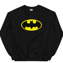 BATMAN Logo Crewneck Sweatshirt, Long sleeve, size M, Black