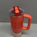 STANLEY Quencher ProTour Flip Straw Tumbler with Leakproof Lid | Built-In Straw & Handle | Cupholder Compatible for Travel | Insulated Stainless Steel Cup | BPA-Free (30 Ounces, Hot Coral Fade)