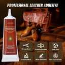 Professional Leather Glue Adhesive -4.23 oz Industrial Strength, Clear & Flexible Bond for Shoes, Bags, Purses, Furniture, Car Seats, Jackets (Repair Vinyl, Suede, Upholstery, Rubber)