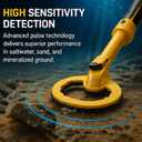 Professional Underwater Metal Detector, 2-in-1 Handheld & Scuba Detection Tool, High Sensitivity Pulse Technology, Waterproof for Diving, Beach, Sand & Gold Hunting