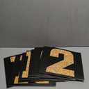 Queekay 8 Pcs Prom Column Standup Photo Booth Decorations 2026 Prom Backdrop Balloon Boxes Cardboard Decoration Column for Party College, 11.8 x 44.9 Inch(Gold, Black)