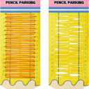 Pencil Dispenser Parking Pocket for Classroom Magnetic Pencil Hanging Chart Organizer Anchor Holder for 2025 Back to School New School Years Teacher Must Have Party Favors Classroom Supplies