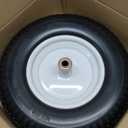 GICOOL 16" Solid Wheelbarrow Tire, 4.80/4.00-8" Flat-Free Tire and Wheel, 6" Centered Hub, 5/8" Axle Bore Hole for Wheel Barrow Garden Utility Cart Replacement