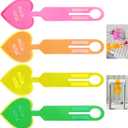 4pcs, Luggage Tags, Luggage Tag for Suitcase to Quickly Spot Luggage, Baggage Tag, Air Travel and Cruise Essentials Bag Tags with Name and Number, PVC Fluorescent Effect, Not Afraid of Losing (Universal size, Four Colors)