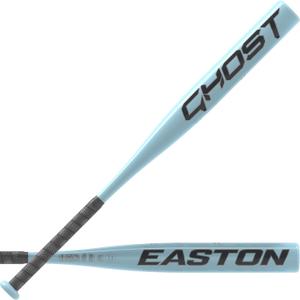 Easton | Ghost Youth Fastpitch Softball Bat | Approved for All Fields | -11 Drop | 1 Pc. Aluminum (27 Inch, Light Blue)
