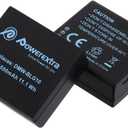 Powerextra 2 Pack DMW-BLG10 Batteries for Panasonic Lumix DC-ZS80, DC-GX9, DC-LX100 II, DC-ZS200, DC-ZS70, DMC-GX80, DMC-GX85, DMC-ZS60, DMC-ZS100, DMC-GF6, DMC-GX7K, DMC-LX100K