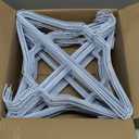 Wire Metal Clothes Hangers 200 Pack Bulk for Standard Size Shirts, Pants, Skirts, Space Saving, Non Slip,18 Inch 14.5 Gauge Ultra Thin Standard Dry Cleaner Coated Steel, White