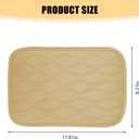 Car Center Console Cover, PU Leather Waterproof Vehicle Armrest Seat Box Cover Cushion Pad, Non Slip Soft Automotive Middle Console Protector, Universal for SUV RV Truck (Beige)