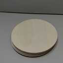 Juvale 10 Pack 8 Inch Unfinished Wood Circles for Crafts, Blank Cutout Slices for Wood Burning, Engraving, Round Wooden Discs for DIY Coasters, Art Projects, 1/10 Inch Thick