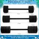 Soulchen 3 Pack Swim Barbells Long Aquatic Exercise Dumbbells Eva Foam Water Weights Dumbbell Pool Exercise Equipment for Adults for Pool Strength Training Workouts Loss