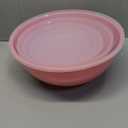 BoxedHome BPA Free Plastic Round Mixing Bowl with Lids, 12 Pack Nesting Bowls with Lids Set, Microwave and Dishwasher Safe Prep & Serving Bowls Great for Mixing, Baking, Serving (Pink, 12pcs)