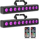ENDYSHOW LED Stage Light Bar,50W LED 4in1 RGBW DJ Lights Bar with Remote Control Sound Activated DMX Stage Lighting Uplights for Church Events Wedding Disco Party Stage DJ Lighting (1pack)