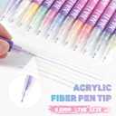 12 Colors Nail Art Pens Set, 0.5mm Fine Tip Acrylic Nail Art Markers for Kids Adults, Portable Nail Art Pens for Painting Nails, Quick Dry Waterproof Nail Polish Pens, Manicure Tools for Home Nail DIY