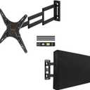 ELIVED Outdoor Long Arm TV Wall Mount for Most 26-65 Inch TVs, 37.4 Inch Long Extension TV Mount Swivel and Tilt, Max VESA 400x400mm, Full Motion Weatherproof Wall Mount tv Bracket Holds up to 77 lbs. YD3018-OD