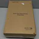 Over The Door Organizer, Metal Door Organizer Hanging with 5 Adjustable Baskets and Coat Hook, Behind The Door Storage for Bedroom Closet Bathroom Pantry Cabinet Kitchen, White