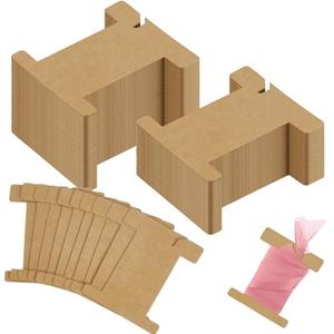 200 Pcs Ribbon Organizer Set Cardboard Ribbon Spools Embroidery Floss Holder Organizer Embroidery Thread Holder Empty Cardboard Yarn Bobbin for Cross Stitch Craft DIY Sewing