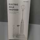 Milk Frother Handheld Rechargeable Foam Maker for Lattes,Electric 3 Whisks Drink Mixer for Bulletproof Coffee, Mini Foamer for Cappuccino Frappe Matcha Hot Chocolate (White 3.0)