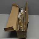 16-150 Inch Curtain rods, 1 Inch Diameter Splicing and Telescoping Structure Window Treatment Rods Set Adjustable Drapery Rods Heavy Duty Pole, Warm Gold