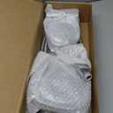 AQUABAR High Pressure Square 3-way Luxury Spa Combo System with Adjustable 18" Extension Arm for Easy Reach & Mobility - Use 7.5" Rain & Handheld Shower Head Separately or Together/All-Chrome Finish