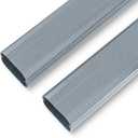LyPrem PVC Line Cover Kit Parts Accessories for Ductless Mini Split (2Pack 4'' Straight Duct, Grey)