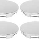 4 Pcs 68mm 2.68" OD - Universal Car Wheel Hub Center Caps - Auto Hub Covers Rustproof - Durable Plastic Chrome Silver Tone