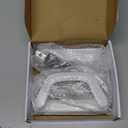 Sliding Patio Door Handle Set with Mortise Lock, Suitable for Sliding Glass Patio Door Thickness from 1.5in to 2in, 4-15/16" Screw Holes, Need to Drill, Reversible Design, Keyed, White