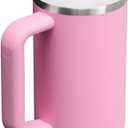 STANLEY Quencher H2.0 Tumbler with Handle and Straw 30 oz | Flowstate 3-Position Lid | Cup Holder Compatible for Travel | Insulated Stainless Steel Cup | BPA-Free | Peony